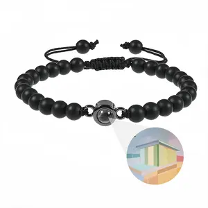 Color Rhytm Titanium Steel Projection Bracelet