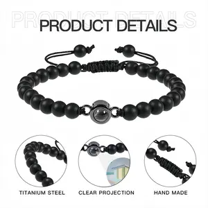 Color Rhytm Titanium Steel Projection Bracelet