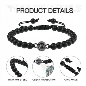 Vacation Titanium Steel Projection Bracelet