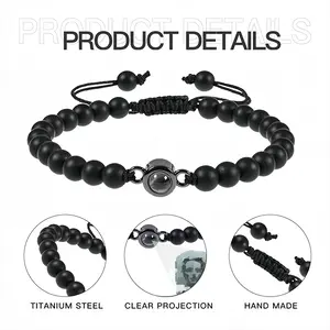 Grunge Titanium Steel Projection Bracelet