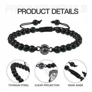 Together In Pieces Titanium Steel Projection Bracelet