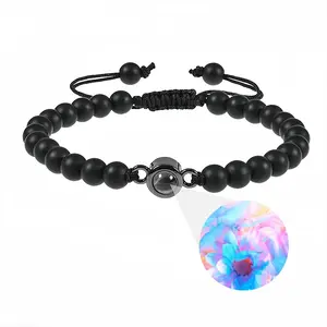 Flower Kiss 02 Titanium Steel Projection Bracelet