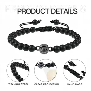 Earth Momentum Titanium Steel Projection Bracelet