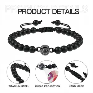 Broken Face Titanium Steel Projection Bracelet