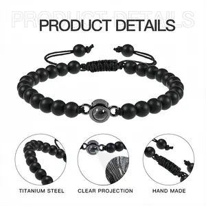 Outer Space Titanium Steel Projection Bracelet