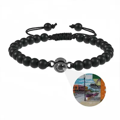 Heading North Titanium Steel Projection Bracelet