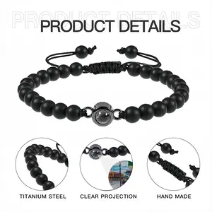 Heading North Titanium Steel Projection Bracelet