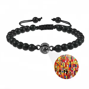 Supermarket Scene Titanium Steel Projection Bracelet