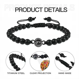 Supermarket Scene Titanium Steel Projection Bracelet