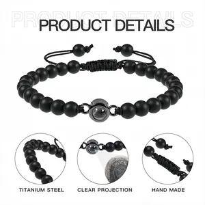 Death Helmet Titanium Steel Projection Bracelet