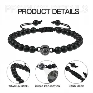 Moorfield Road Titanium Steel Projection Bracelet