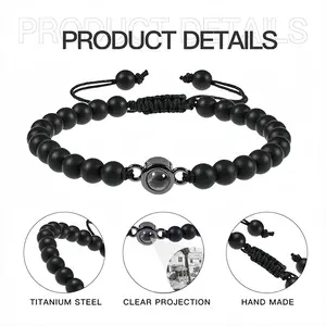 You Are Being Watched Titanium Steel Projection Bracelet