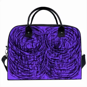 Purple Swirl Travel Tote Bag