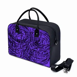 Purple Swirl Travel Tote Bag