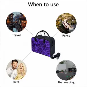 Purple Swirl Travel Tote Bag