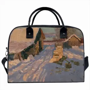 Winter Evening Shadows Travel Tote Bag