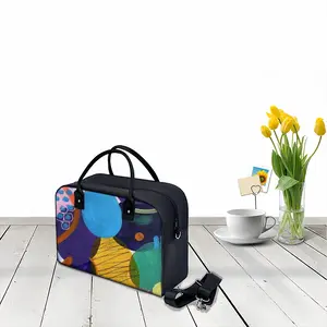 Blue And Green Modern Travel Tote Bag