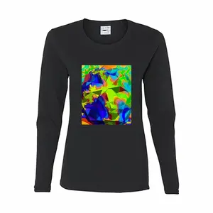 Women Origami Long Sleeve T-Shirt (Cotton)