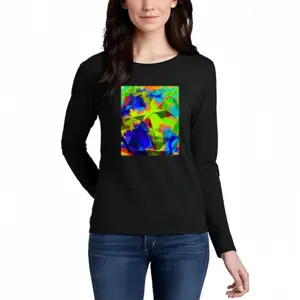 Women Origami Long Sleeve T-Shirt (Cotton)