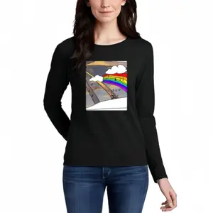 Women Rainbow 1 Long Sleeve T-Shirt (Cotton)