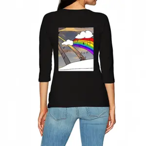 Women Rainbow 1 Long Sleeve T-Shirt (Cotton)