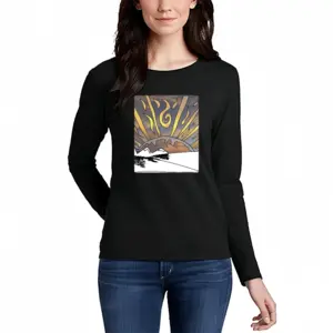 Women Sunset 2 Long Sleeve T-Shirt (Cotton)