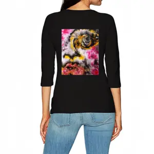 Women Ephemeral Face I Long Sleeve T-Shirt (Cotton)