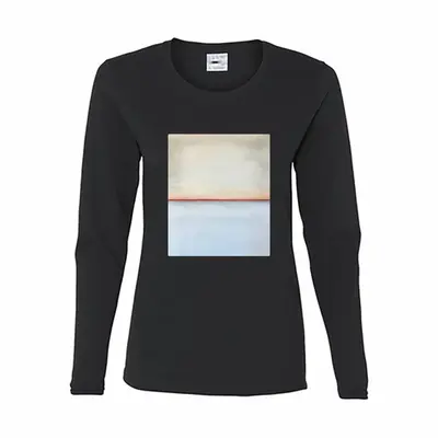 Women White Orange Series 3 Long Sleeve T-Shirt (Cotton)