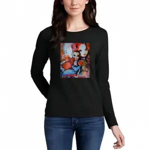 Women Cha Cha Cha Long Sleeve T-Shirt (Cotton)