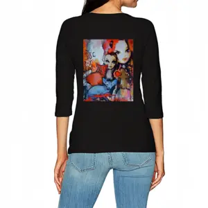 Women Cha Cha Cha Long Sleeve T-Shirt (Cotton)