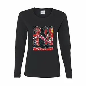 Women Kiss Me Long Sleeve T-Shirt (Cotton)