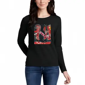 Women Kiss Me Long Sleeve T-Shirt (Cotton)