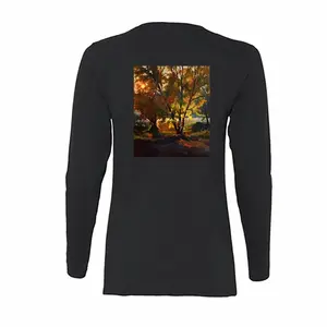 Women Autumn Sunset Long Sleeve T-Shirt (Cotton)