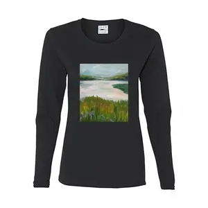 Women Lake Long Sleeve T-Shirt (Cotton)