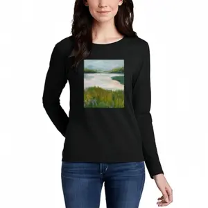 Women Lake Long Sleeve T-Shirt (Cotton)