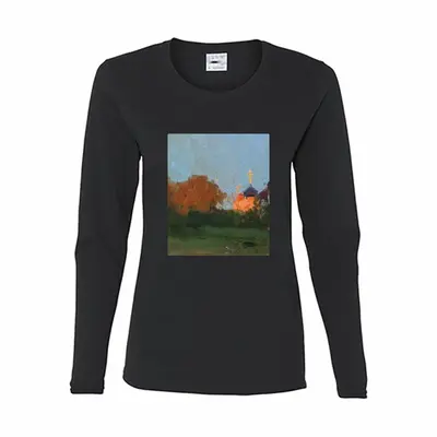 Women Sunset Long Sleeve T-Shirt (Cotton)