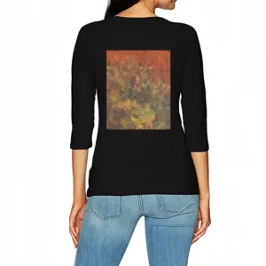 Women Blast Of Color Long Sleeve T-Shirt (Cotton)