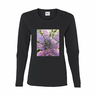 Women Lilac Long Sleeve T-Shirt (Cotton)