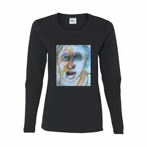 Women Just Looking Long Sleeve T-Shirt (Cotton)