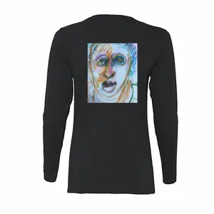 Women Just Looking Long Sleeve T-Shirt (Cotton)