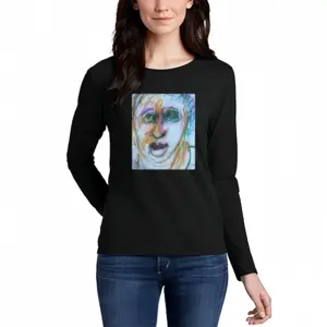 Women Just Looking Long Sleeve T-Shirt (Cotton)