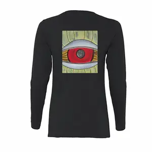 Women Red Eye Long Sleeve T-Shirt (Cotton)