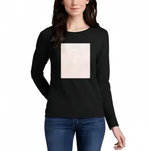 Women Silent Satisfaction Long Sleeve T-Shirt (Cotton)