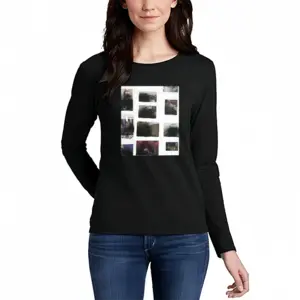 Women Printed Press Long Sleeve T-Shirt (Cotton)