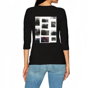 Women Printed Press Long Sleeve T-Shirt (Cotton)