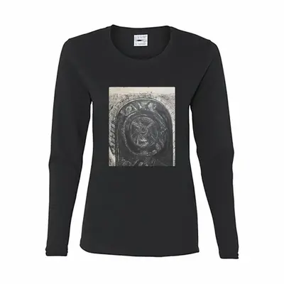 Women Death Helmet Long Sleeve T-Shirt (Cotton)