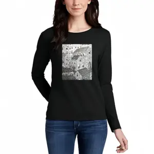 Women You Are Being Watched 2 Long Sleeve T-Shirt (Cotton)