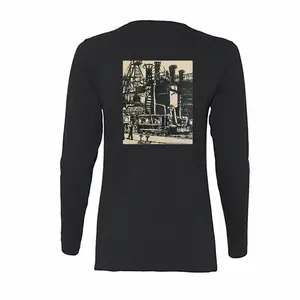 Women Gas Works Long Sleeve T-Shirt (Cotton)