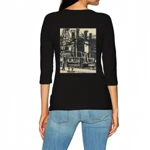 Women Gas Works Long Sleeve T-Shirt (Cotton)