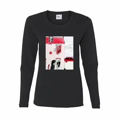 Women Dream House Long Sleeve T-Shirt (Cotton)